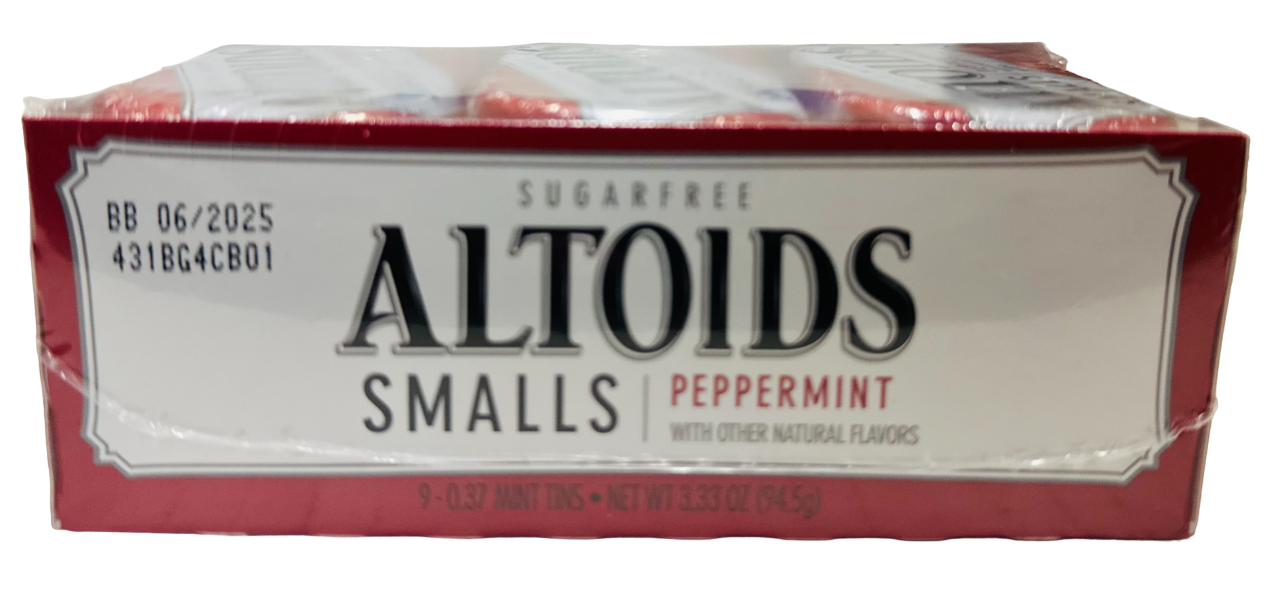 Altoids Smalls 9-Count Breath Mints, Sugar Free Peppermint, 0.37 oz