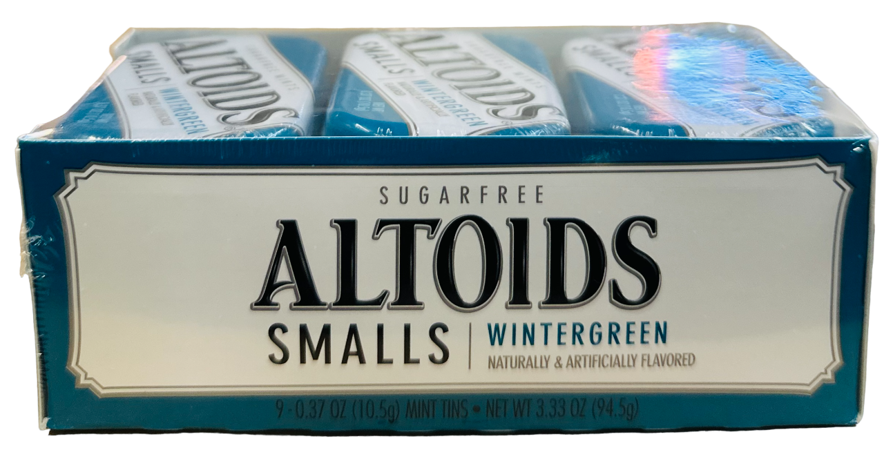 Altoids 9-Count Smalls Breath Mints, Sugar Free Wintergreen, 0.37 oz