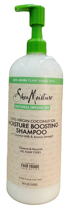 SheaMoisture Natural Infusions Moisture Boosting Shampoo, 34 fl oz