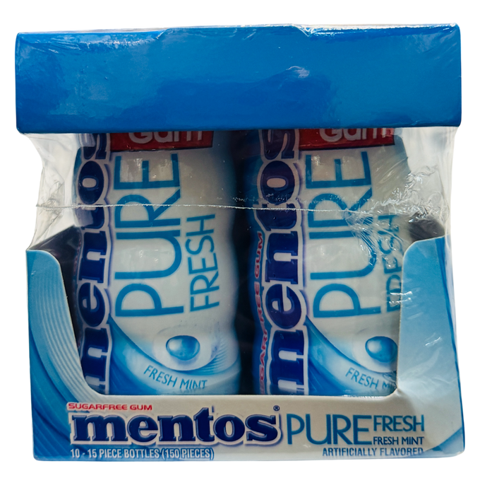 Mentos Pure Fresh Fresh Mint Sugarfree Gum , 15 Pieces 10-count