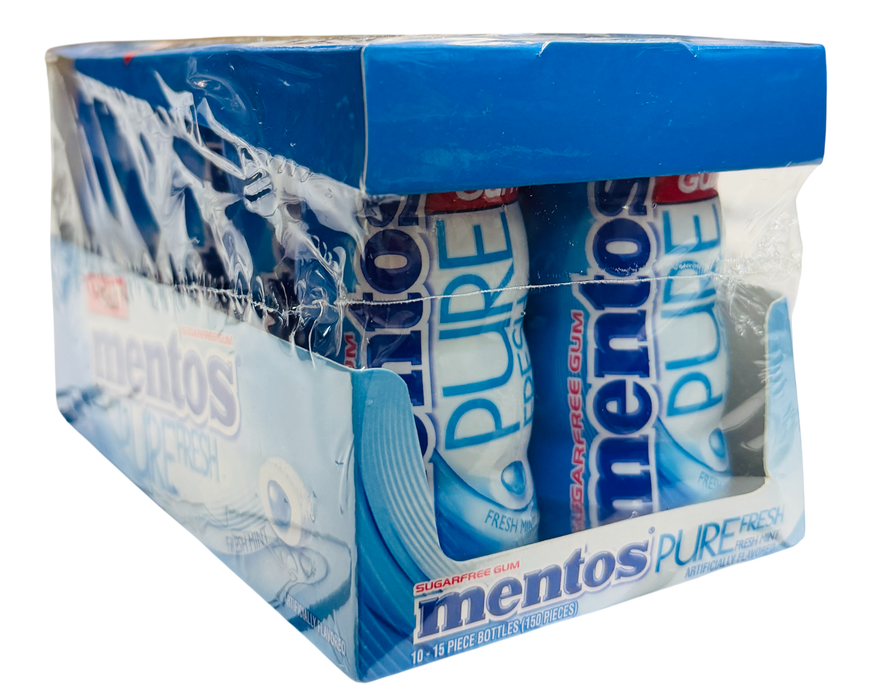 Mentos Pure Fresh Fresh Mint Sugarfree Gum , 15 Pieces 10-count
