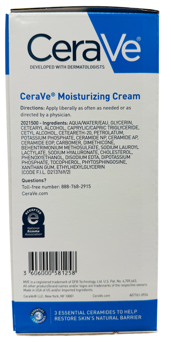 CeraVe Moisturizing Cream Multi-Pack (2 Pack), 16 oz Each