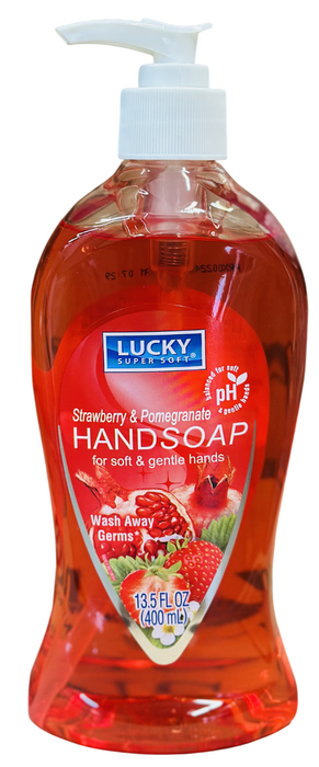 Lucky Pearl Liquid Soap 13.5 Fl Oz Strawberry Pomegranate