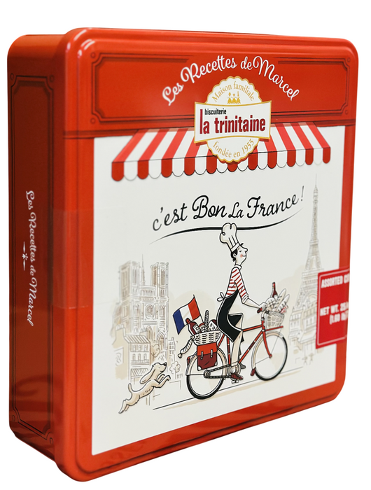 La Trinitaine Assorted French Butter Cookies Tin, 25.6oz