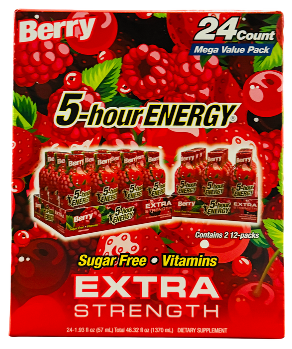 5-hour Energy 24-Count Extra Strength Berry Pack