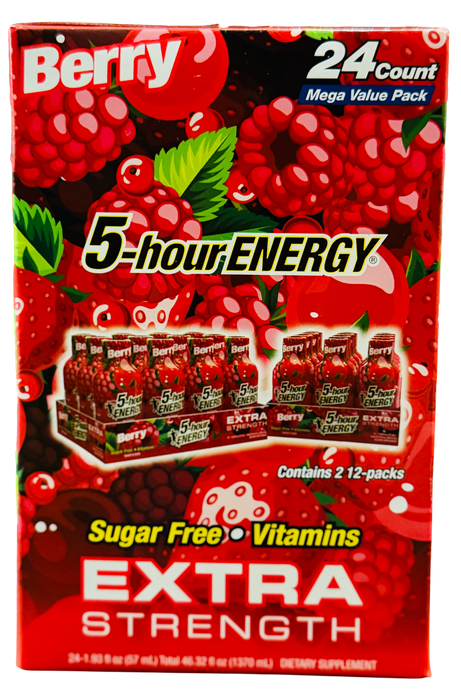 5-hour Energy 24-Count Extra Strength Berry Pack