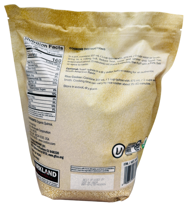 Kirkland Signature Organic Quinoa, 4.5 lb (2.04 kg)