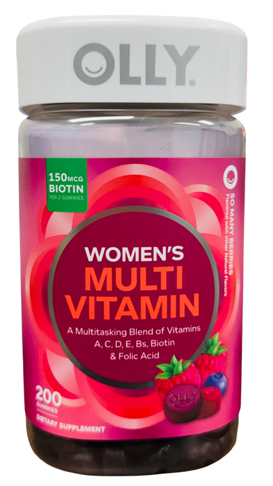 OLLY 200 Count Women's Multivitamin Gummies, So Many Berries Flavor