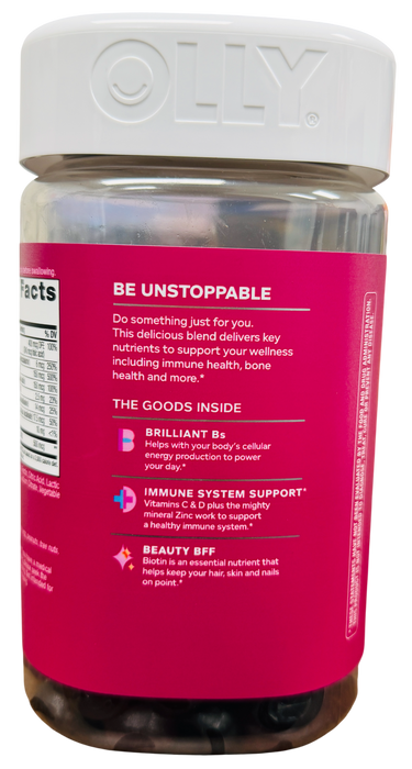 OLLY 200 Count Women's Multivitamin Gummies, So Many Berries Flavor