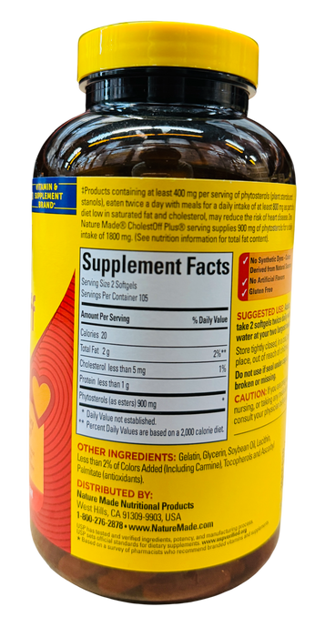 Nature Made CholestOFF Plus, 210ct Softgels