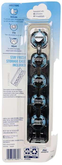 Febreze Car Vent Clips Air Freshener Variety Pack (5 Pack)