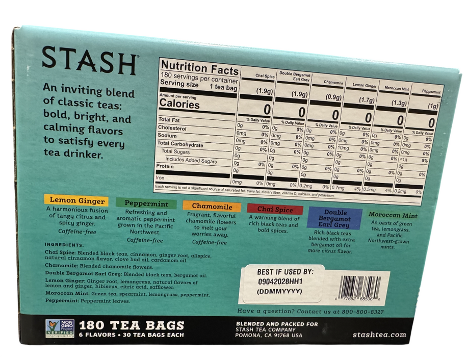Stash Tea, Variety Pack, 180-count
