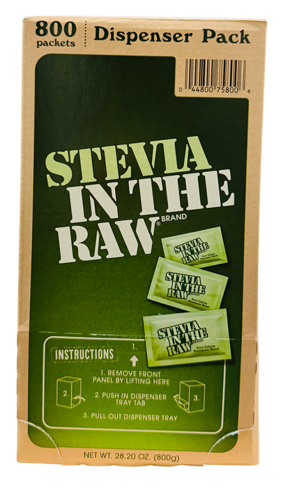 Stevia In The Raw Zero Calorie Sweetener Blend, 800 Packets (28.2 oz)