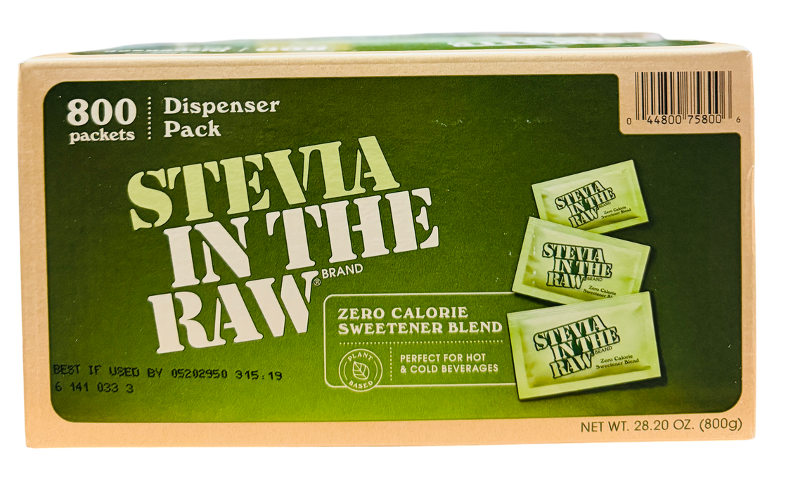Stevia In The Raw Zero Calorie Sweetener Blend, 800 Packets (28.2 oz)