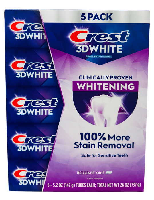 Crest 3D White Pro Advanced Whitening 5.2oz Toothpaste 5-pack