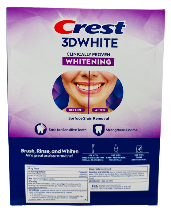 Crest 3D White Pro Advanced Whitening 5.2oz Toothpaste 5-pack