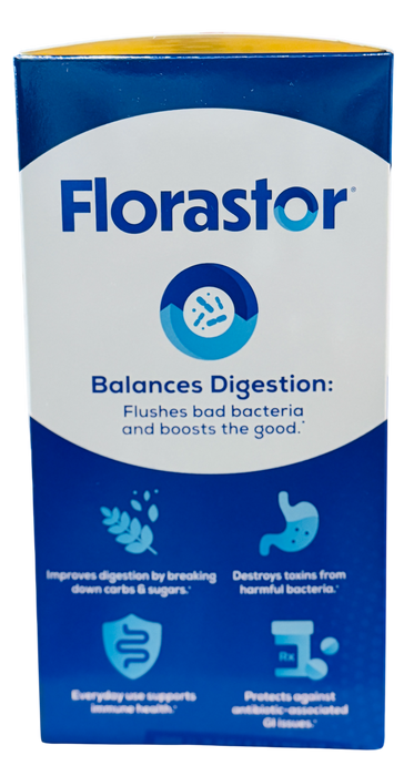 Florastor 120 Count Dual Action Probiotic & Vitamin D3 Supplement, Vegetarian Capsules
