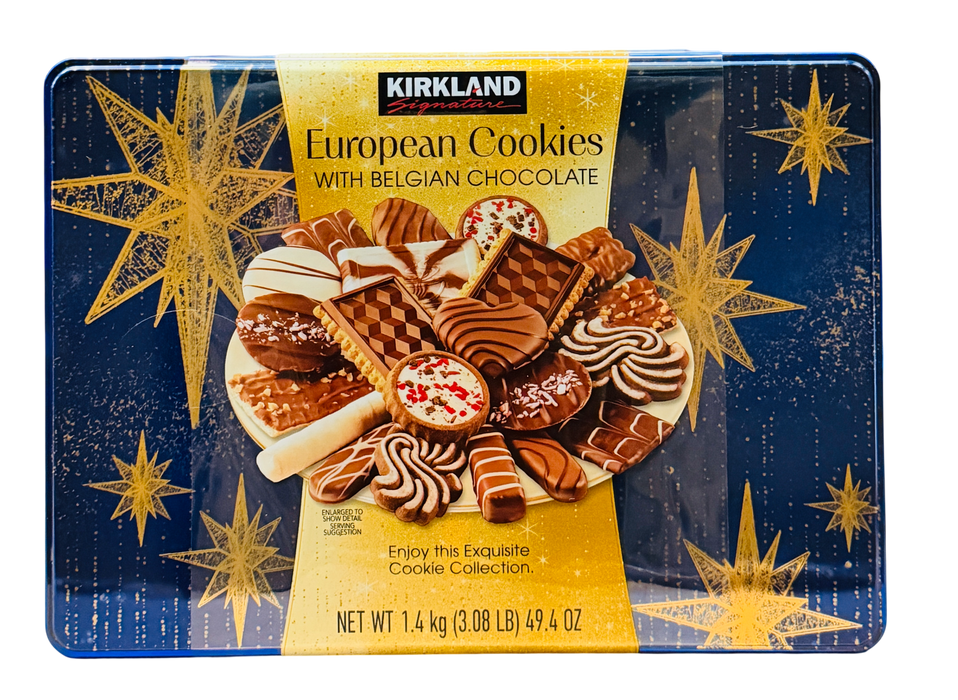 Kirkland Signature European Cookies with Belgian Chocolate, 3 .08 LB
