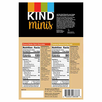 Kind 36-count Mini Bars, Variety Pack, 0.7 oz.,