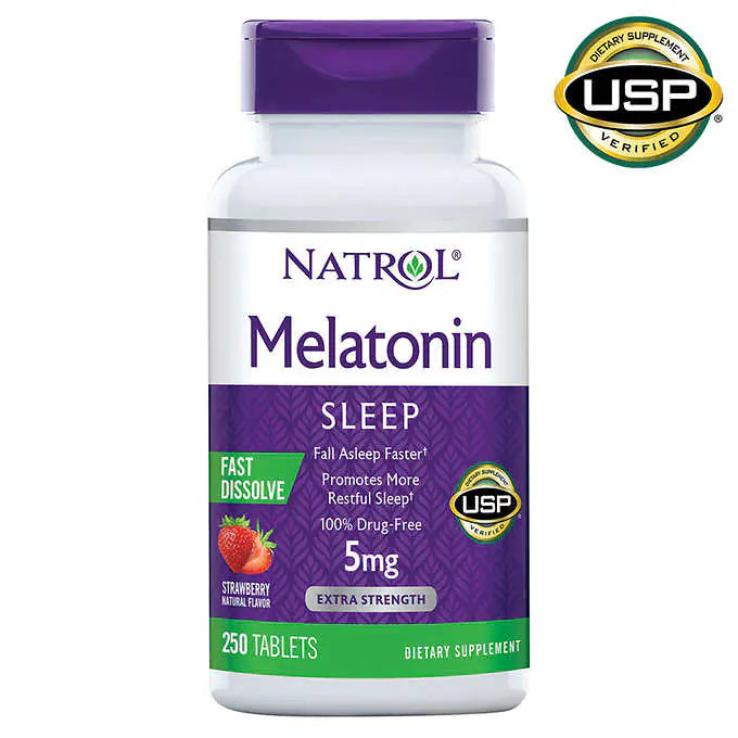 Natrol Melatonin 5 mg. 250 Fast Dissolve Sleep Tablets