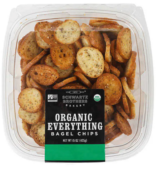 Schwartz Brothers Bakery Organic Everything Bagel Chips, 15 oz