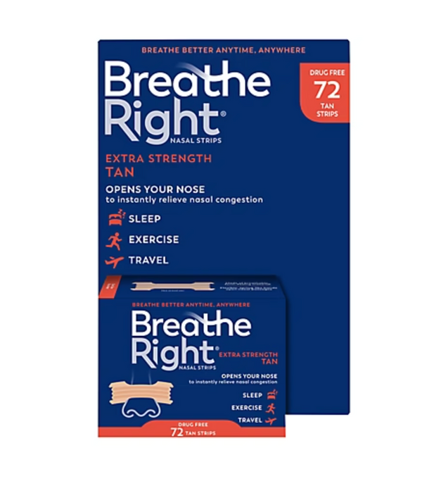 Breathe Right Extra Strength 72 Tan Nasal Strips in