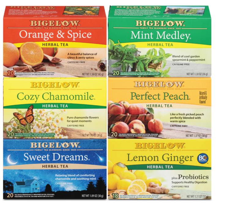 Bigelow Herbal Assortment Tea, 28 Count (Pack of 6)