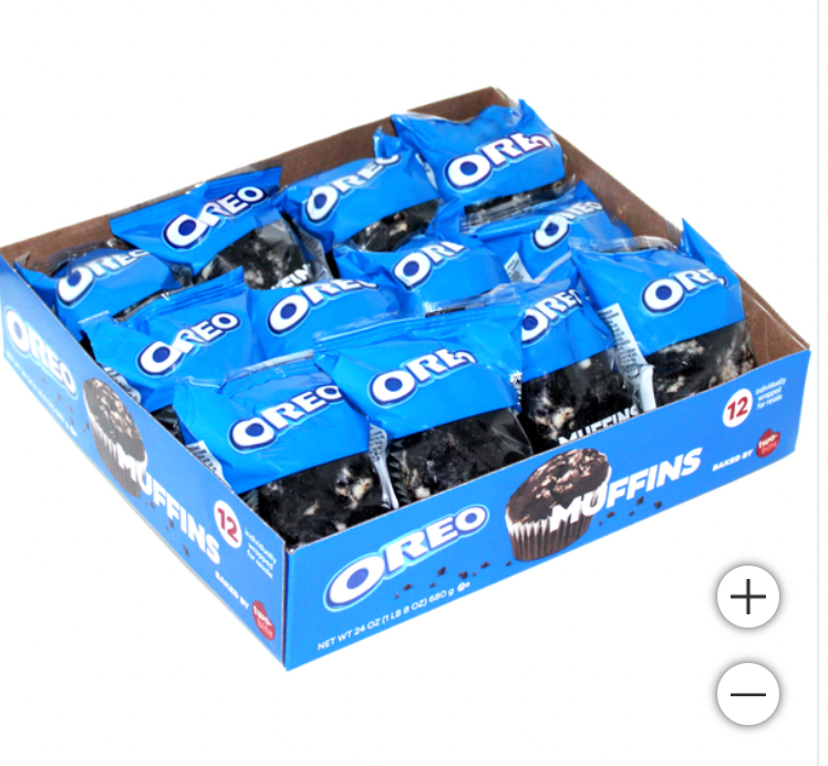 Two Bite Oreo Muffins, 2 oz, 12 ct