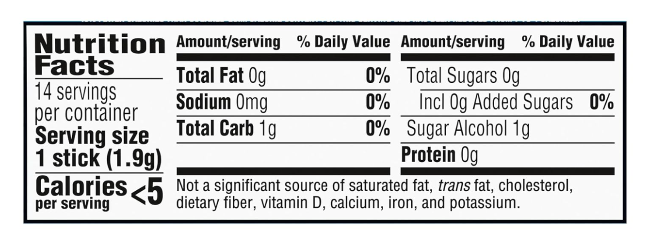 Trident Mint Bliss Sugar Free Gum - 12 Packs of 14 Pieces (168 Total Pieces)