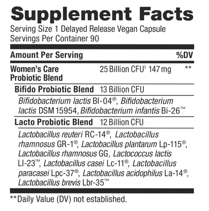 RenewLife 90ct Women’s Probiotic Capsules 25 Billion CFU