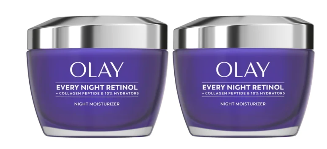 Olay Every Night Retinol Night Moisturizer 2 Pack – 1.7 oz each