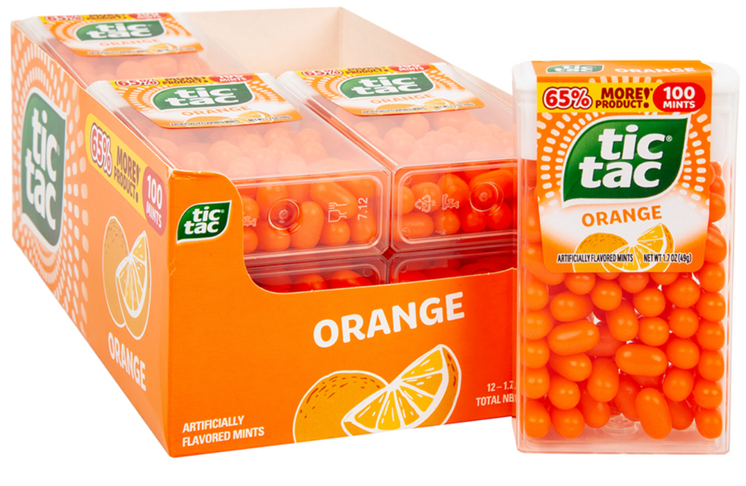 Tic Tac - Orange - Breath mints - 1.7 oz, 12-count