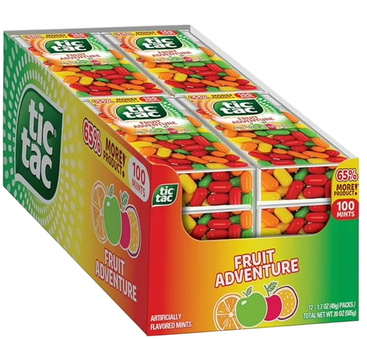 Tic Tac - Fruit adventure - Breath mints - 1.7 oz, 12-count