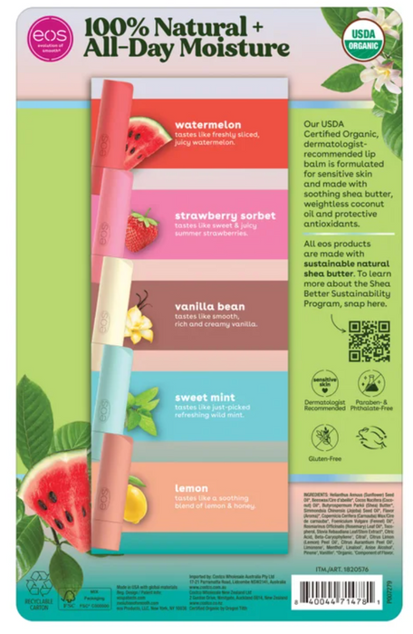 EOS 9 Pack 100% Natural Organic Lip Balm (0.14 oz each)