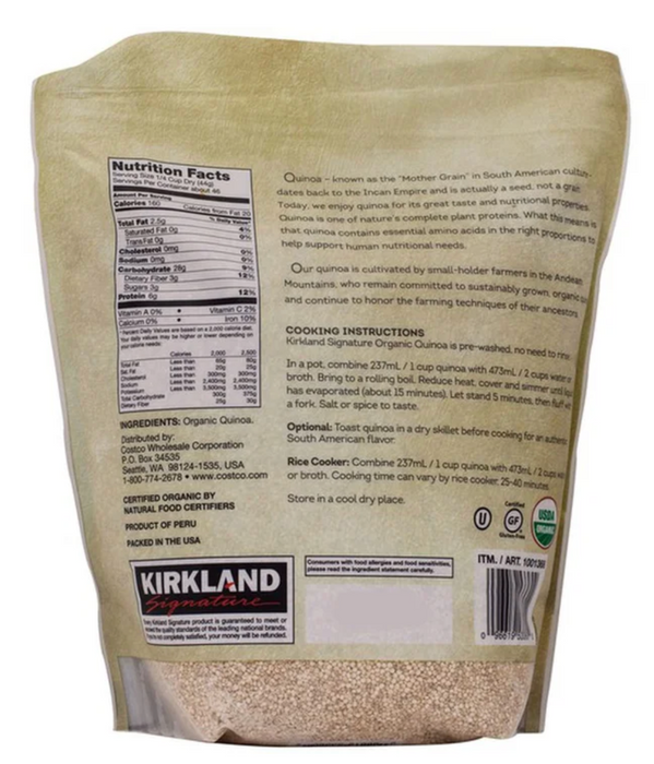 Kirkland Signature Organic Quinoa, 4.5 lb (2.04 kg)
