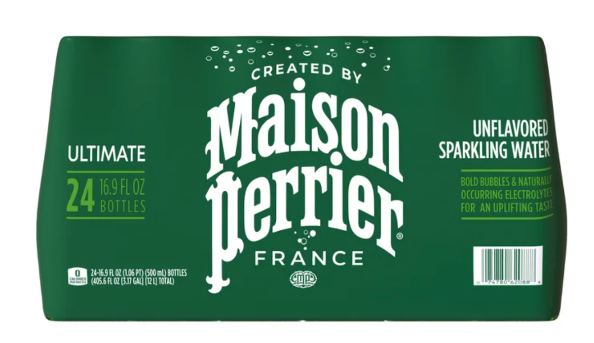 Maison Perrier 24 Bottles (16.9 fl oz Each) Ultimate Unflavored Sparkling Water/France