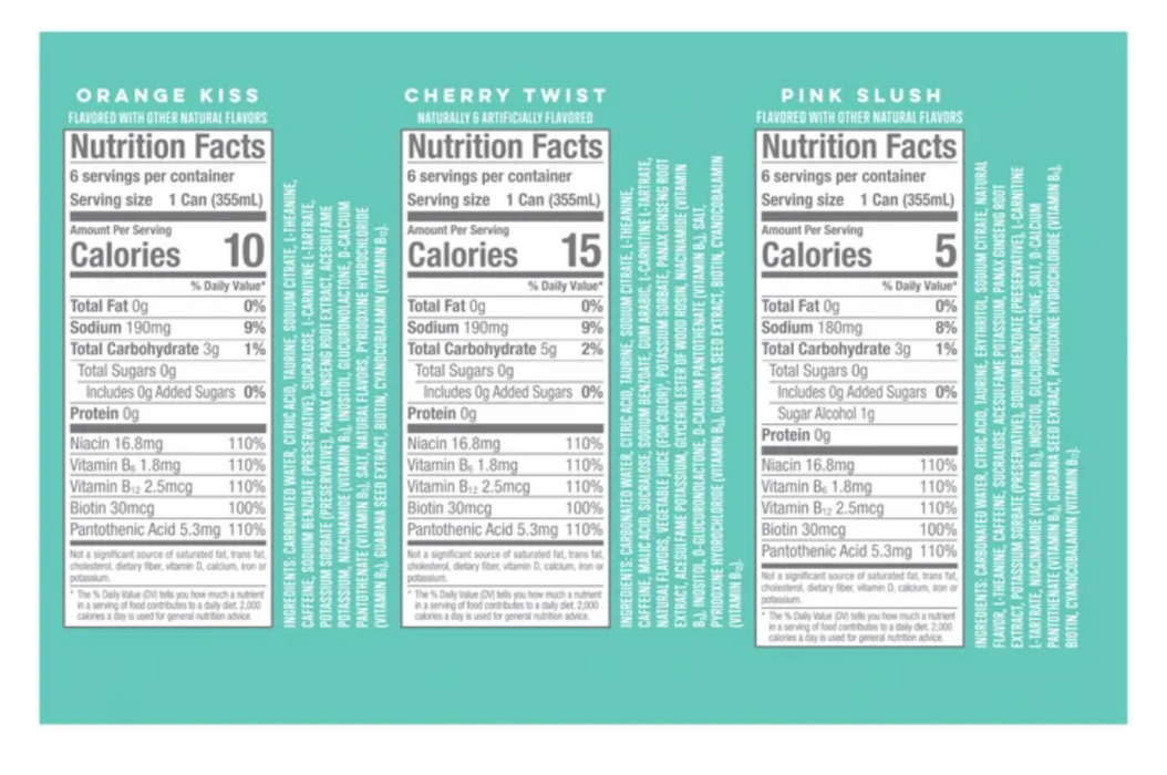 Alani Nu Energy Drink, 18 Cans  12 fl oz Variety Pack
