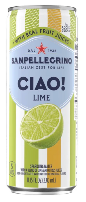 San Pellegrino CIAO! 24 Cans (11.15 fl oz Each) Flavored Sparkling Water Variety Pack