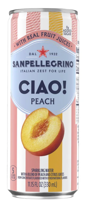 San Pellegrino CIAO! 24 Cans (11.15 fl oz Each) Flavored Sparkling Water Variety Pack