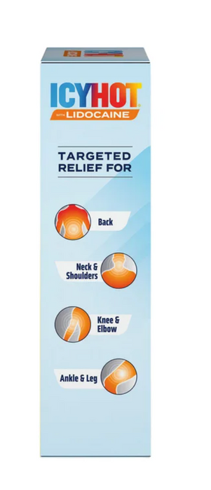 Icy Hot Lidocaine Roll-On, 3-pack, 6.5 fl oz Total