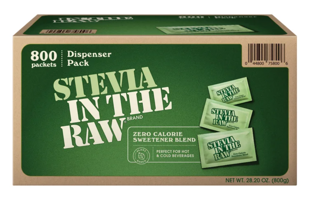 Stevia In The Raw Zero Calorie Sweetener Blend, 800 Packets (28.2 oz)