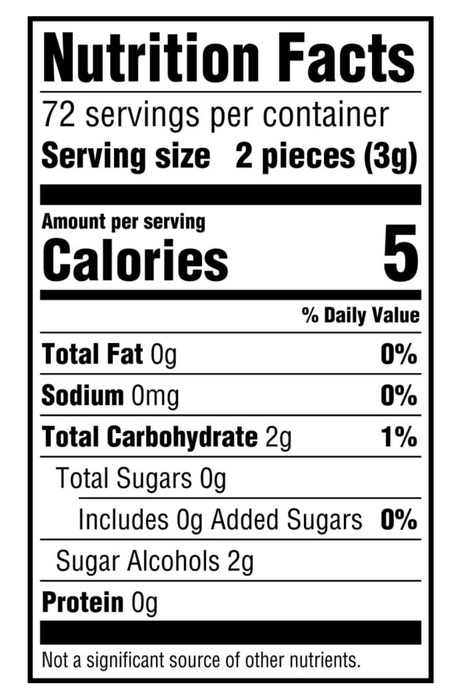 Eclipse Spearmint Sugarfree Gum, 8 Packs × 18 Pieces (144 Pieces Total)