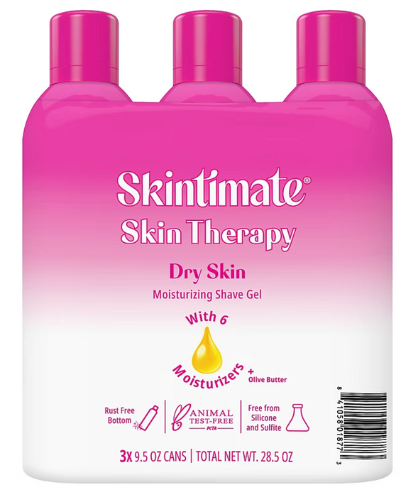 Skintimate Skin Therapy Moisturizing Shave Gel, 3 pk./9.5 oz.