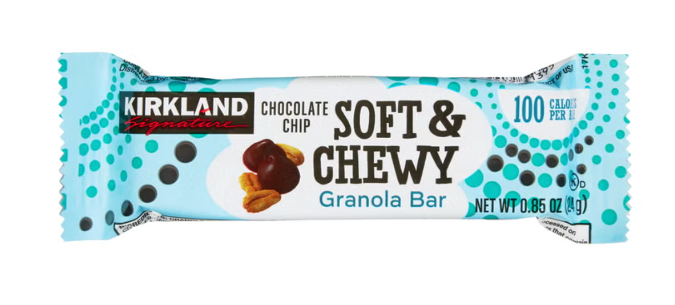 Kirkland Signature 64 Count Soft & Chewy Chocolate Chip Granola Bars, 54.4 oz