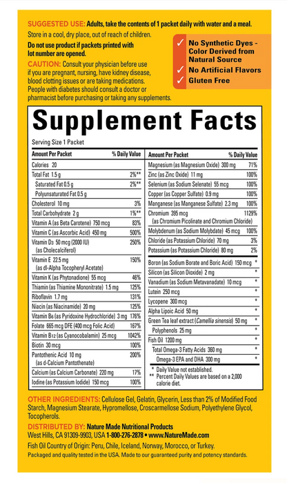 Nature Made 30 Packets Diabetes Health Pack