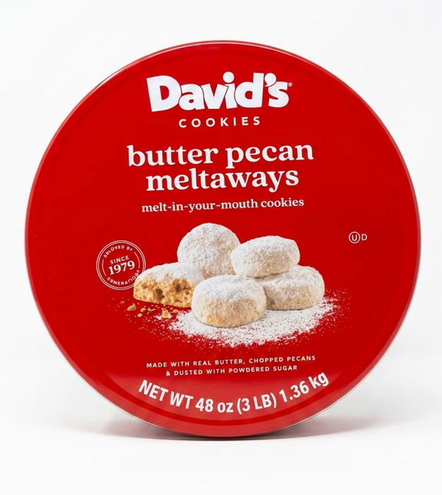 Davids Butter Pecan Meltaways 48 oz
