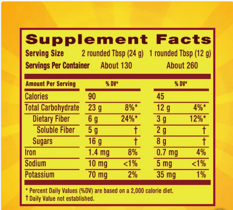Metamucil - ORANGE - Fiber Supplement 2PK