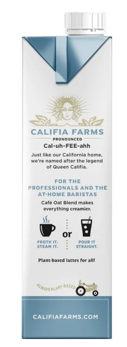 Califia Farms Café Oat Milk 6-Pack – Barista’s Choice, 32 fl oz Each