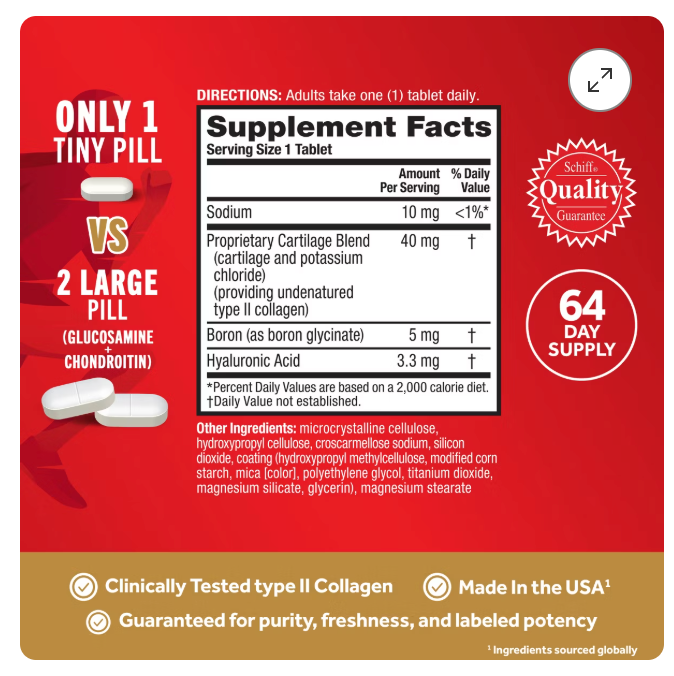 Schiff 75ct Move Free Ultra Triple Action Joint Supplement