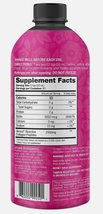 Zena Liquid Collagen + Biotin, 30 Fluid Ounce